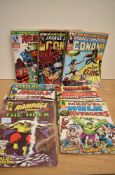 A collection of Marvel 1970's Savage Sword of Conan No 2-No 18, Mighty World of Marvel Incredible