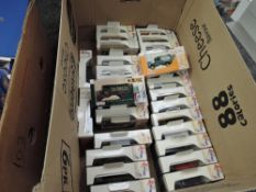 A box of Lledo Days Gone die-casts including Whisky Trail, all in window display boxes, 31 in total