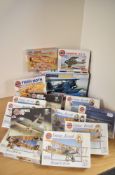 Sixteen Air Fix 1:72 scale plastic Air Craft Kits, Bristol F2B 1917, Airco DH4 1918 x2, Albatros