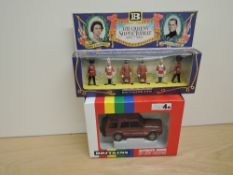 A 1990's Britains model, 9480 Land Rover Discovery in dark red, in original window display box