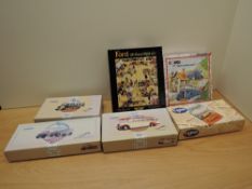 Six Corgi die-cast sets, C82 On the Move, C90 Ford, Fred Bibby, Thompsons, Ribble and Cumbrian