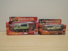 Two 1970's Matchbox Adventure 2000 die-casts, K2002 Flight Hunter and K2004 Rocket Striker, both