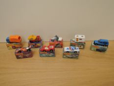 Eight Matchbox Series Superfast Lesney 1974-1982 die-casts, No 31 Caravan, No 33 Police Motor