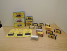 Twenty 1980's & 1990's Matchbox die-casts including No 17 Mica Commemorative Bus 1987, No38
