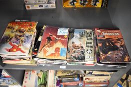 A collection of Fantasy Books and Novels including Terry Pratchett's The Light Fantastic, Eclipse