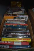 Sport. Boxing/Pugilism. A small carton. Modern hardbacks and softbacks. VG copies. (14)