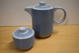 A quantity of Midwinter stoneware, including mugs, bowls, jugs, sugar basins and more, having blue