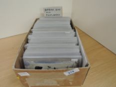 POSTCARDS, BOX WITH APX 400 POSTCARDS, MIXED SUBJECTS Box with apx 400 cards largely all in