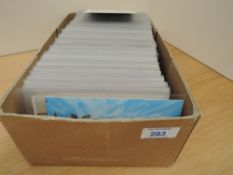 BOX WITH APX 400 OLD POSTCARDS, SCOTLAND Box with around 400 postcards, all depicting Scotland. EVII