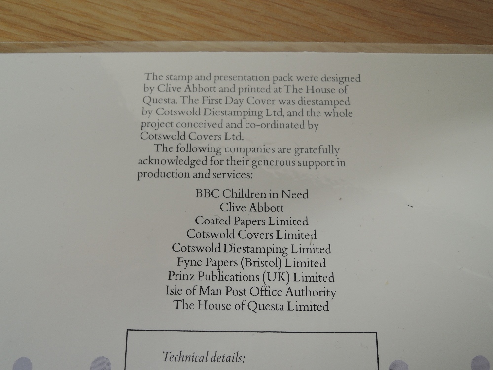 GB 1985, CHILDREN IN NEED PRIVATE ISSUE PRESENTATION PACK WITH PUDSEY BEAR MINIATURE SHEET Private - Image 2 of 2