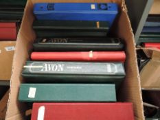 10 x WESTERN EUROPEAN STAMP COLLECTIONS IN 10 ALBUMS - ALL ERAS Box with 10 good sized albums with