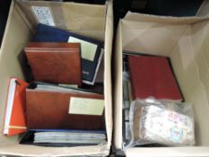 COLLECTION OF CIGARETTE CARDS, BY SETS IN ALBUMS, WILLS, MAJOR DRAPKIN, PLAYERS IN TWO BOXES Box
