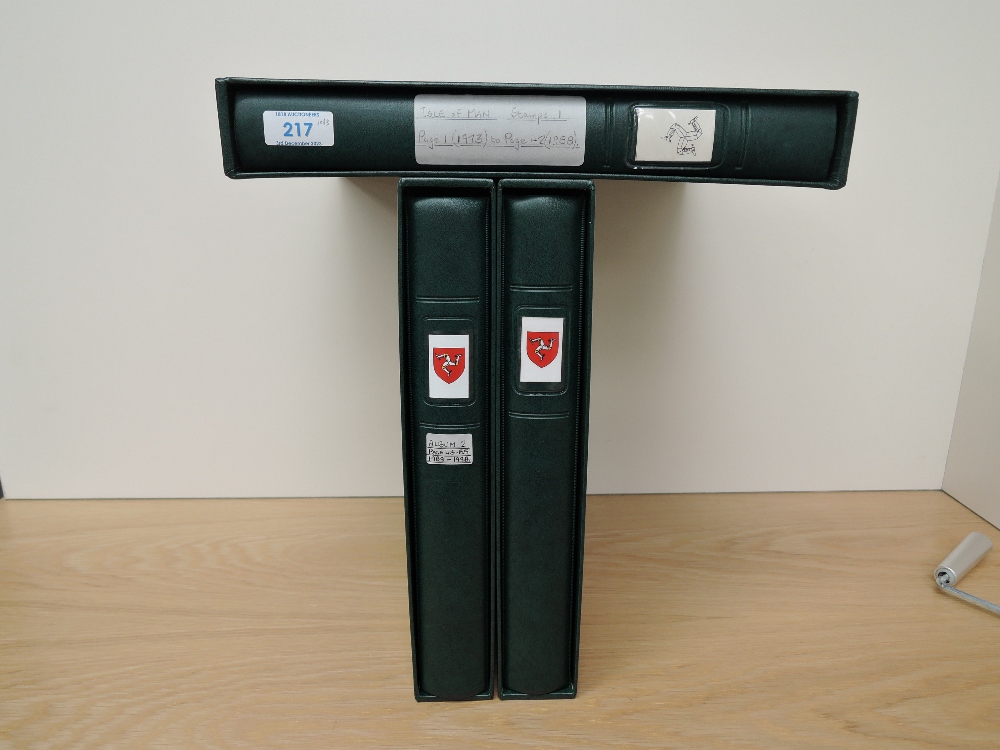 ISLE OF MAN 1973-2007 NR COMPLETE MNH COLLECTION IN 3 LINDNER ALBUMS Pristine collection of Isle