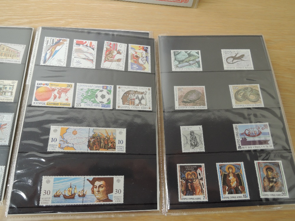 CYPRUS 1989-92, TRIO OF YEAR PACKS, 2 COMMEMORATIVE, 1 DEFINITIVE ISSUES Trio of year packs 1989 - Image 3 of 3