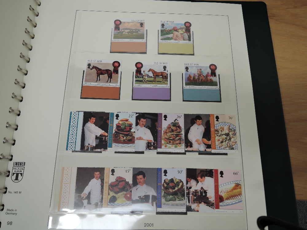 ISLE OF MAN 1973-2007 NR COMPLETE MNH COLLECTION IN 3 LINDNER ALBUMS Pristine collection of Isle - Image 4 of 7