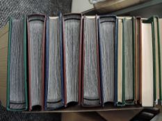 13 x WORLD STAMP COLLECTIONS IN STOCKBOOKS, 16-64 PAGE ALL ERAS + BOX FILE Box with wide and