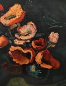 After Theodore Major (1908-1999, British), coloured print, 'Oriental Poppies', framed, measuring