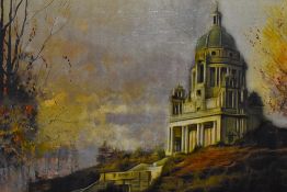 *Local Interest - J.Eller (20th Century), coloured print, Ashton Memorial, Lancaster, signed to
