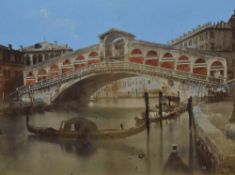 After Carlo Naya (1816-1882, Italian), hand coloured photographic prints, Architecture of Venice,