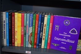 Motoring. A selection of Dalton Watson publications. Hardbacks in dust jackets. (18)