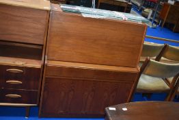 A vintage teak bureau approx. dimensions W92 D37 98cm