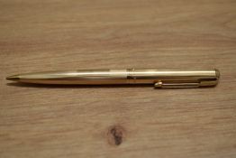A Parker 61 propelling pencil in gold fill