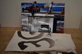 A retro designer style handbag, by Momaboma, with magazine cut out design