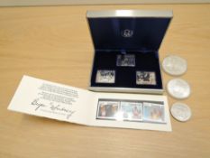 Two Canadian Silver Coins, 1973 5 Dollar and 10 Dollar both for the 1976 Montreal Olympics along wi