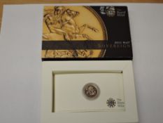 A 2011 Queen Elizabeth II Gold Half Sovereign, Royal Mint, in card box with certificate