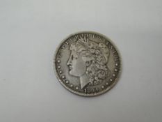 A USA 1894 Silver Morgan Dollar, New Orleans Mint Mark