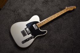 A Fender Telecaster, HH Mexican Silver metallic black top, serial number MX10081130, circa 2010,