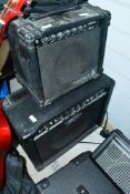 Two amplifiers, Peavey and Samick