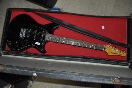 A Westone Concorde II electric guitar, in non original vintage case