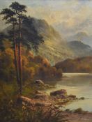Frank Hider (1861-1933, British), oil on canvas, Two Highland landscape paintings including 'A
