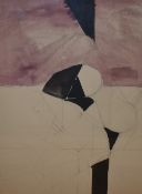 Adrian Heath (1920-1992, British), watercolour & pencil, Title Unknown, initials to lower right,