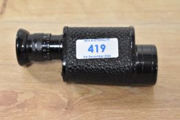 A Mons. Pris, Paris No1 Mk1 X7 monocular No3762 with Military Crowfoot mark