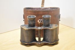 A pair of Ross of London binoculars Power 6 Stereo Prism binoculars with Military Crowsfoot mark