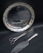 An Irish silver lobed dish, of circular form, Dublin, 1973,