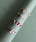 A solitaire diamond ring set with a single round brilliant cut diamond to a 9ct gold setting and