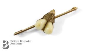 Yellow Gold Hunting Trophy Brooch