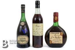P. Grassa Fille & Fils Château du Tariquet Bas Armagnac XO; Château de Malliac Hors d'age Armagnac