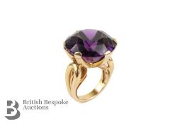 18ct Yellow Gold Amethyst Ring