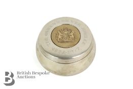 Commemorative Silver Trinket Box