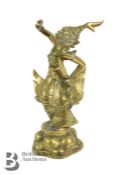 Cast Brass Figure of a Indonesian Deity