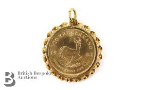 South African 1984 1/10th Kruggerand