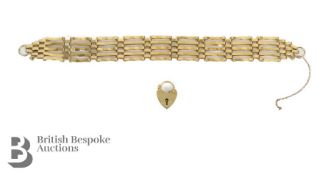 9ct Gold Gate Link Bracelet