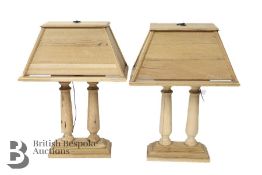 Pair of Lamp Bases and Shades