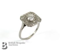 Art Deco Platinum Diamond Ring