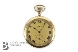 Gold Plated Elgin Self Wind Pocket Watch