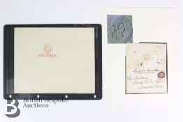 GB 1d Pinks Marked SPECIMEN